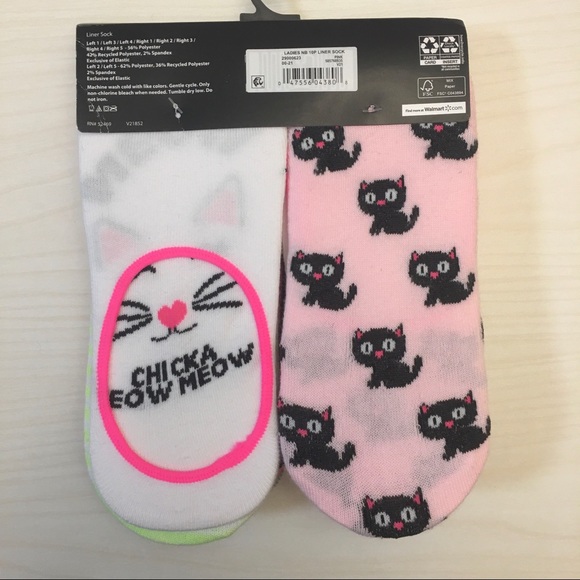 NWT Cat Lovers Bundle of Sock Liners 🐈 🐈⬛ - Picture 7 of 7